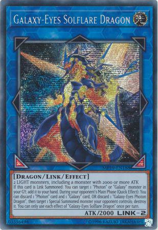 Galaxy-Eyes Solflare Dragon - MP19-EN188 - Prismatic Secret Rare - Unlimited