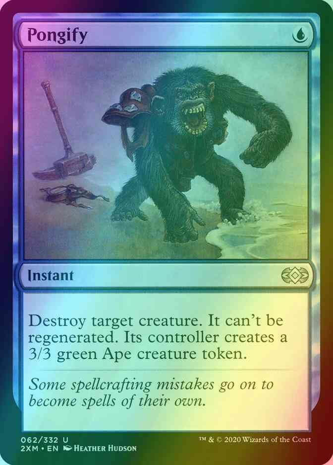 mtg cards like pongify Pongify [62] [Double Masters] [Foil] – Face to Face Games
