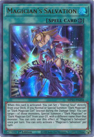 Magician's Salvation - MP21-EN256 - Ultra Rare - 1st Edition
