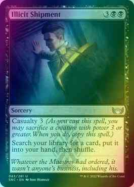 are art cards legal mtg Illicit Shipment [83] [Streets of New Capenna] [Foil] – Face to Face Games