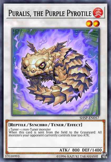 Puralis, the Purple Pyrotile - SHSP-EN057 - Rare - 1st Edition