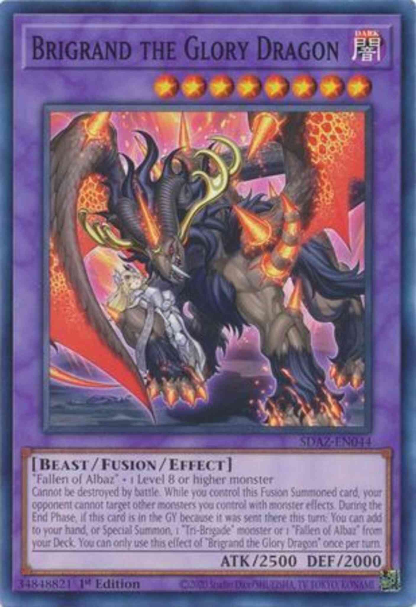 Brigrand the Glory Dragon - SDAZ-EN044 - Common - 1st Edition