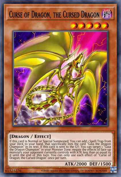 Curse of Dragon, the Cursed Dragon - LDS1-EN118 - Ultra Rare - 1st Edition