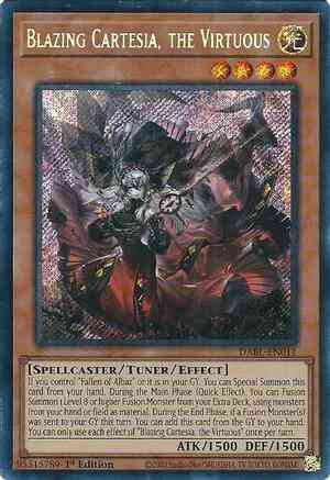 Blazing Cartesia, the Virtuous - DABL-EN011 - Secret Rare - 1st Edition