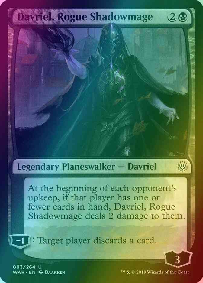 Davriel, Rogue Shadowmage [83] [War of the Spark] [Foil]  Face to Face  Games