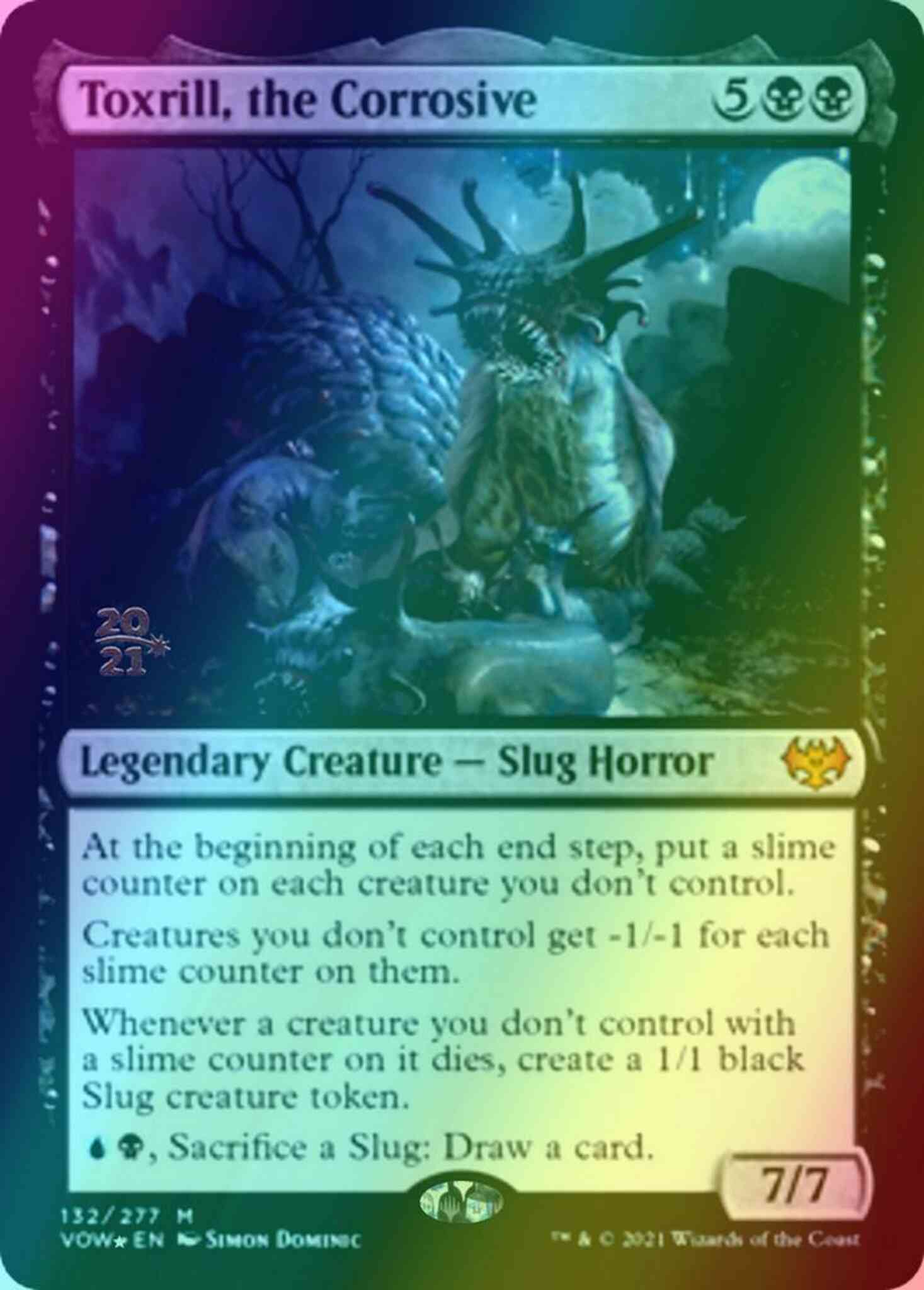 Toxrill, the Corrosive [Prerelease] [132s] [Innistrad: Crimson Vow: Promos]  [Foil] – Face to Face Games
