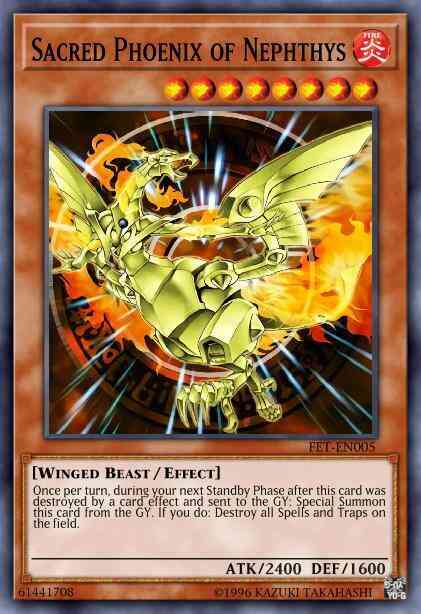 Sacred Phoenix of Nephthys - FET-EN005 - Ultimate Rare - 1st Edition