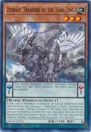 Zefraxi, Treasure of the Yang Zing - MGED-EN071 - Rare - 1st Edition