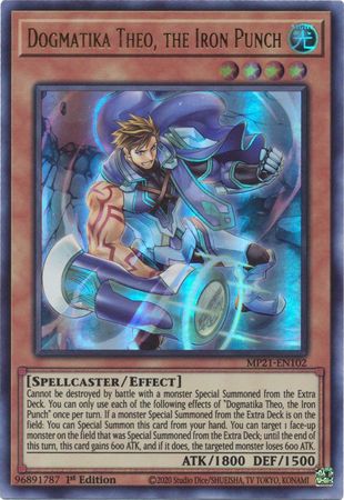 Dogmatika Theo, the Iron Punch - MP21-EN102 - Ultra Rare