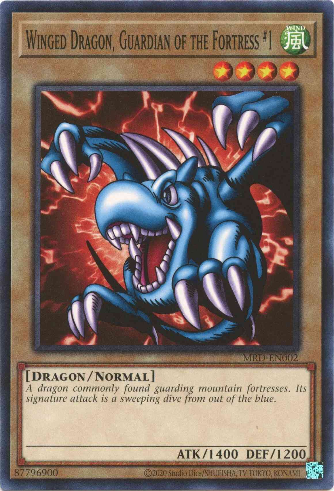 Winged Dragon, Guardian of the Fortress #1 - 25th Anniversary - MRD-EN002 - Common - Unlimited