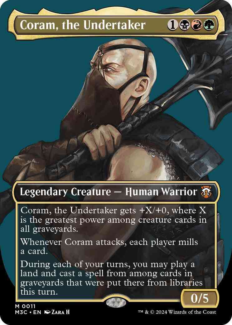 Coram, the Undertaker [11] [Borderless] [Profile] [Modern Horizons 3: Commander] [Non-Foil] – Face to Face Games