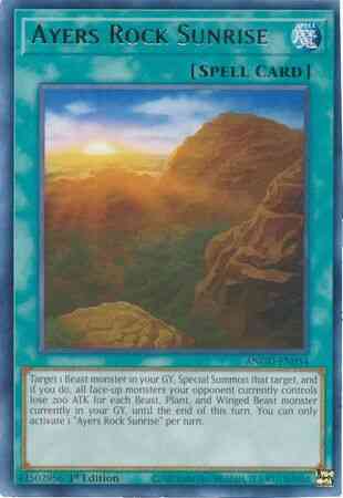 Ayers Rock Sunrise - ANGU-EN054 - Rare - 1st Edition