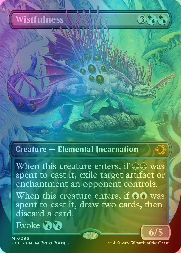 Wistfulness [296] [Borderless] [Lorwyn Eclipsed] [Foil] – Face to