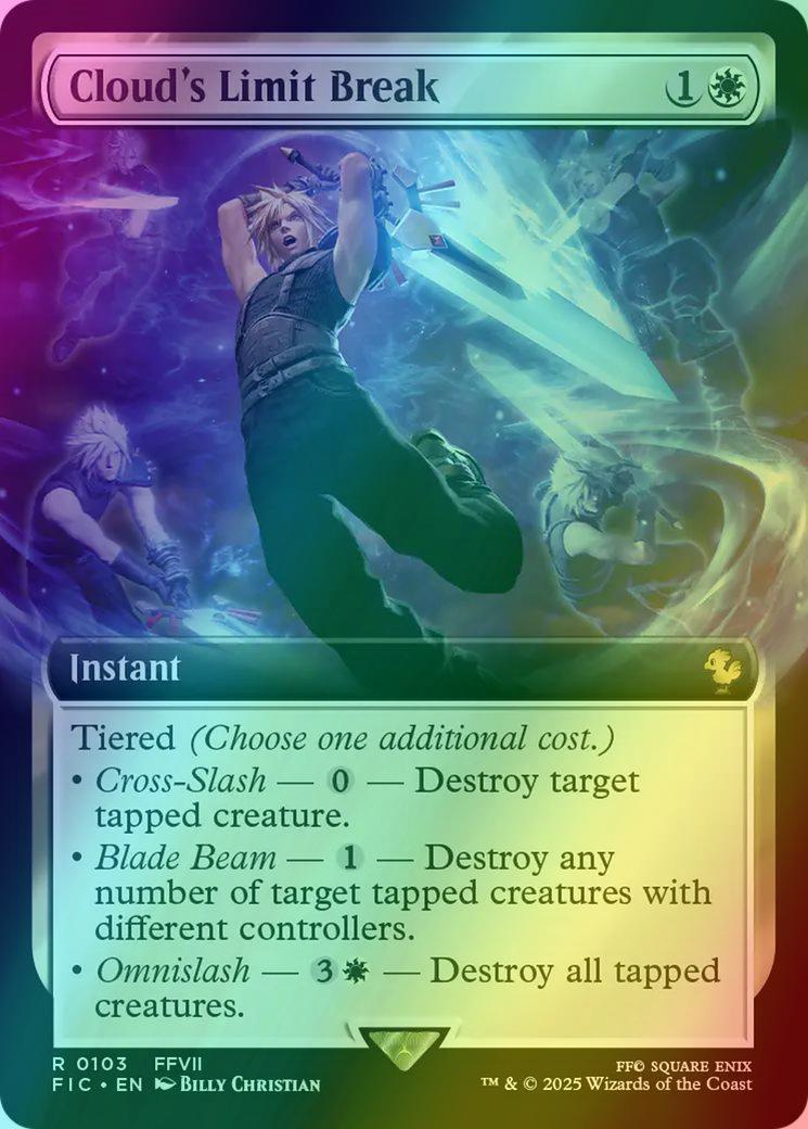 Cloud's Limit Break [103] [Extended Art] [FINAL FANTASY: Commander] [Foil]  – Face to Face Games