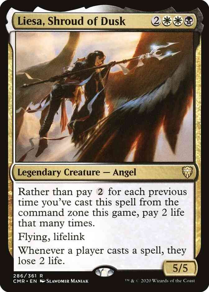 PSA10 薄暮の埋葬布、リーサ/Liesa, Shroud of Dusk Liesa, Shroud of Dusk [286] [Commander Legends] [Non-Foil] – Face