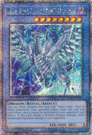 Blue-Eyes Chaos MAX Dragon - New Art - RA04-EN051 - Quarter Century Secret Rare - 1st Edition