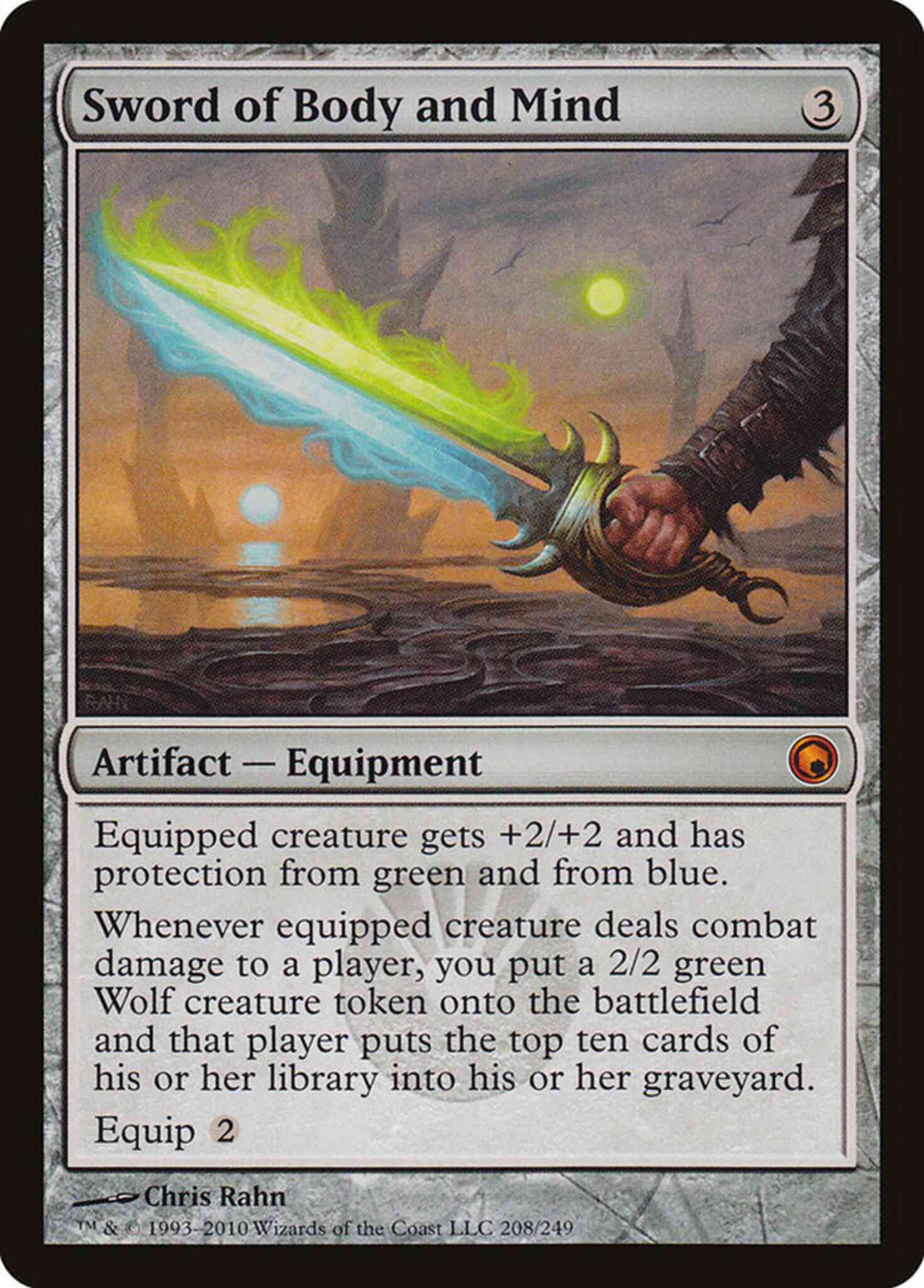 Sword of Body and Mind [208] [Scars Of Mirrodin] [Non-Foil] – Face