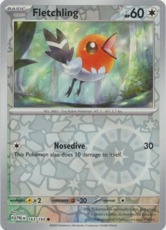 pokemon card fletchling Fletchling - 163/193