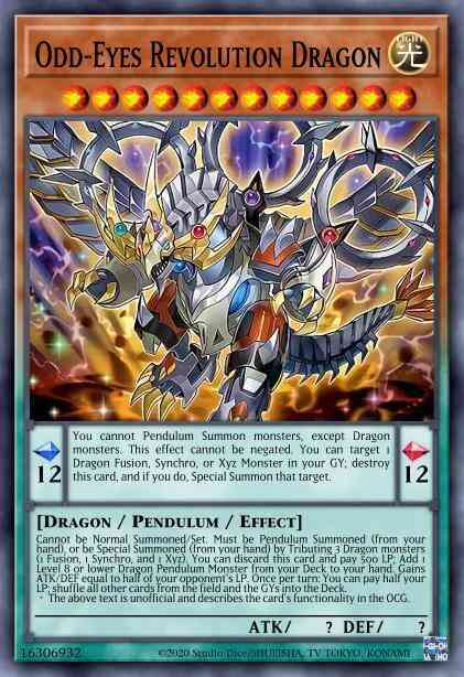 Odd-Eyes Revolution Dragon - ROTD-EN083 - Secret Rare - 1st Edition