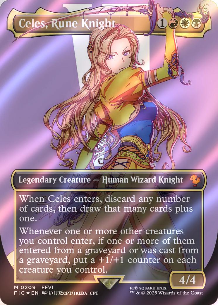 celes mtg card Anime Rune Knight Sleeves 102 Pack Compatible with & TCGs Perfect for Rune Knight & Final Fantasy Commander Decks Premium Card Game Sleeves for Magic put a +1/+1 counter on each creature you control. Check out our Celes, Rune