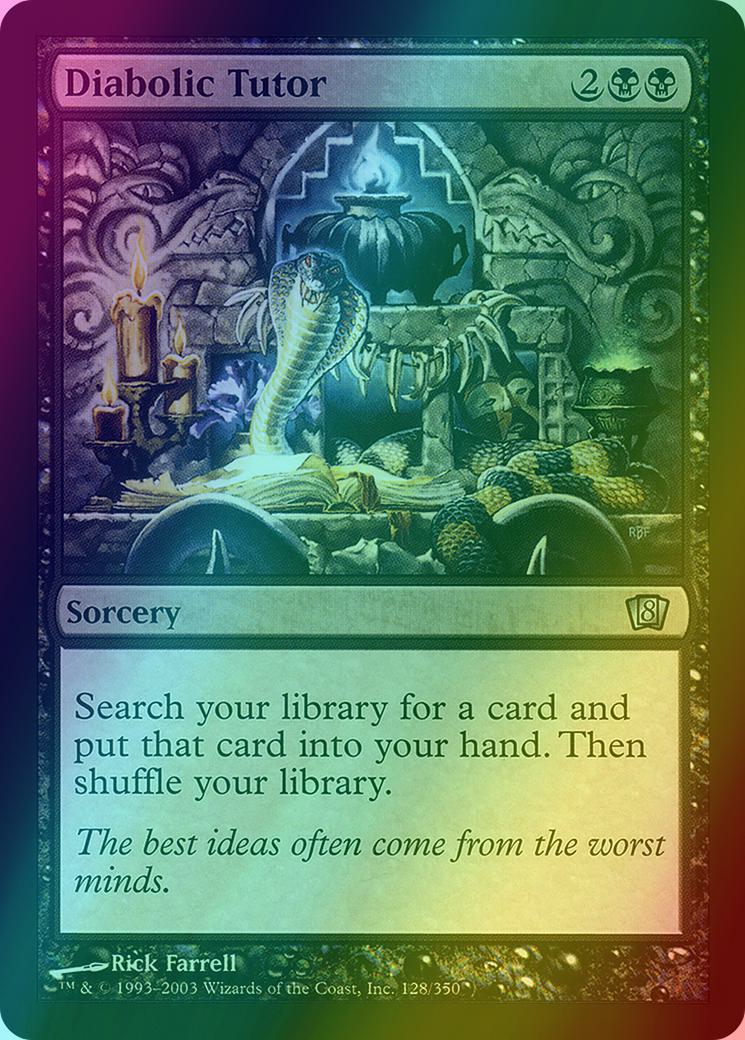 Diabolic Tutor [128x] [Eighth Edition] [Foil] – Face to Face Games