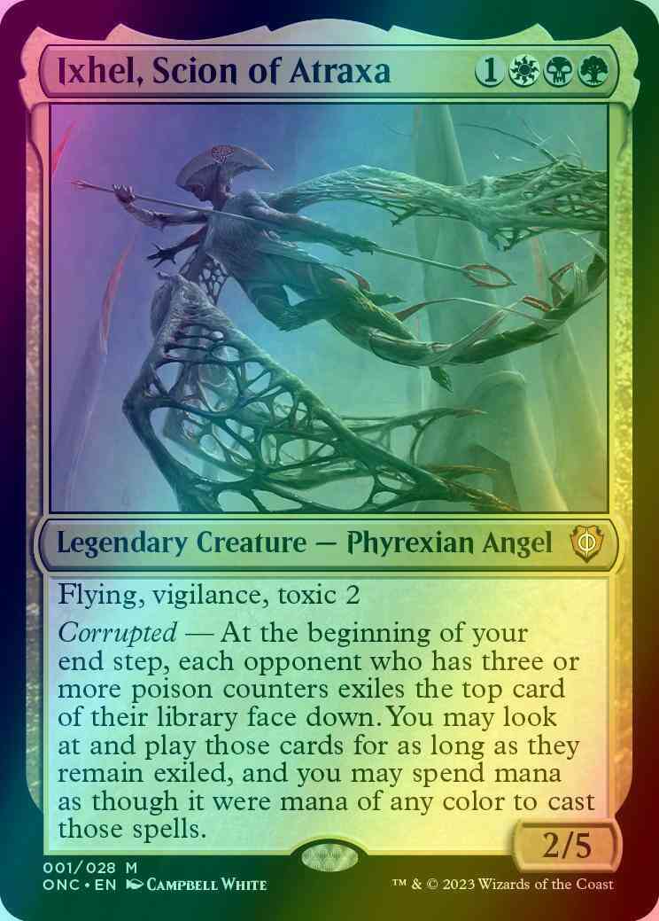 mtg ixhel scion of atraxa commander deck Ixhel, Scion of Atraxa [1] [Phyrexia: All Will Be One: Commander] [Foil] –  Face to Face Games