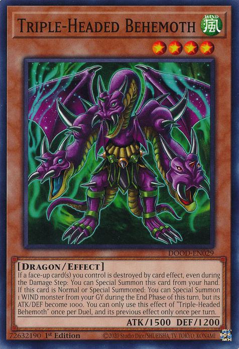 Triple-Headed Behemoth - DOOD-EN029 - Common - 1st Edition