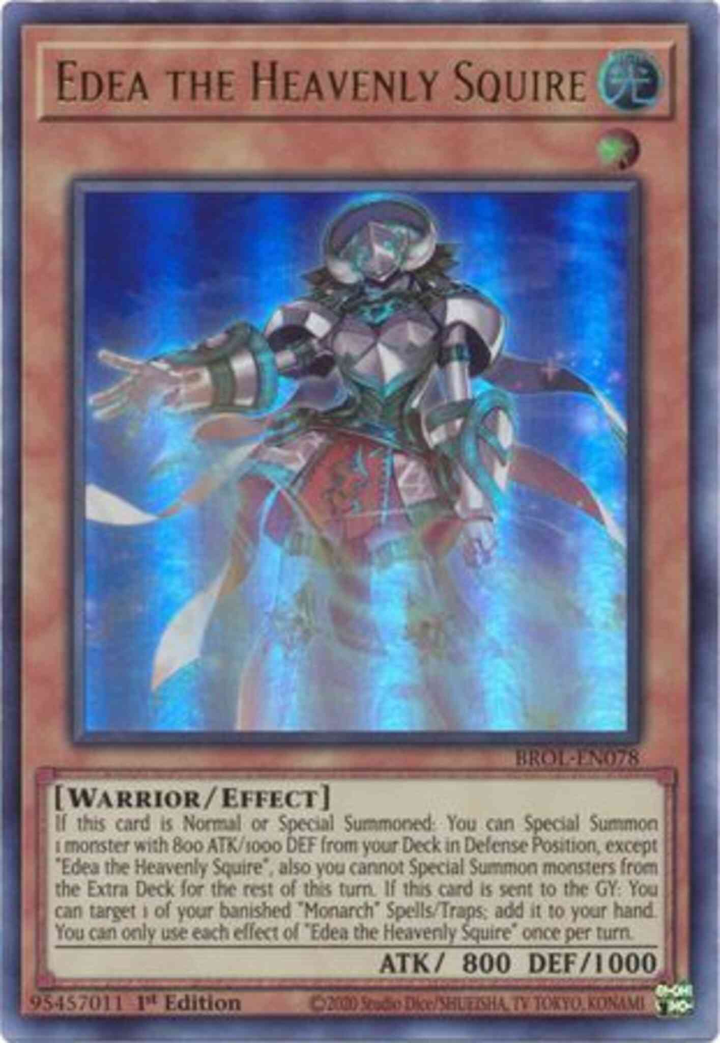mtg historic legal cards Edea the Heavenly Squire - BROL-EN078 - Ultra Rare