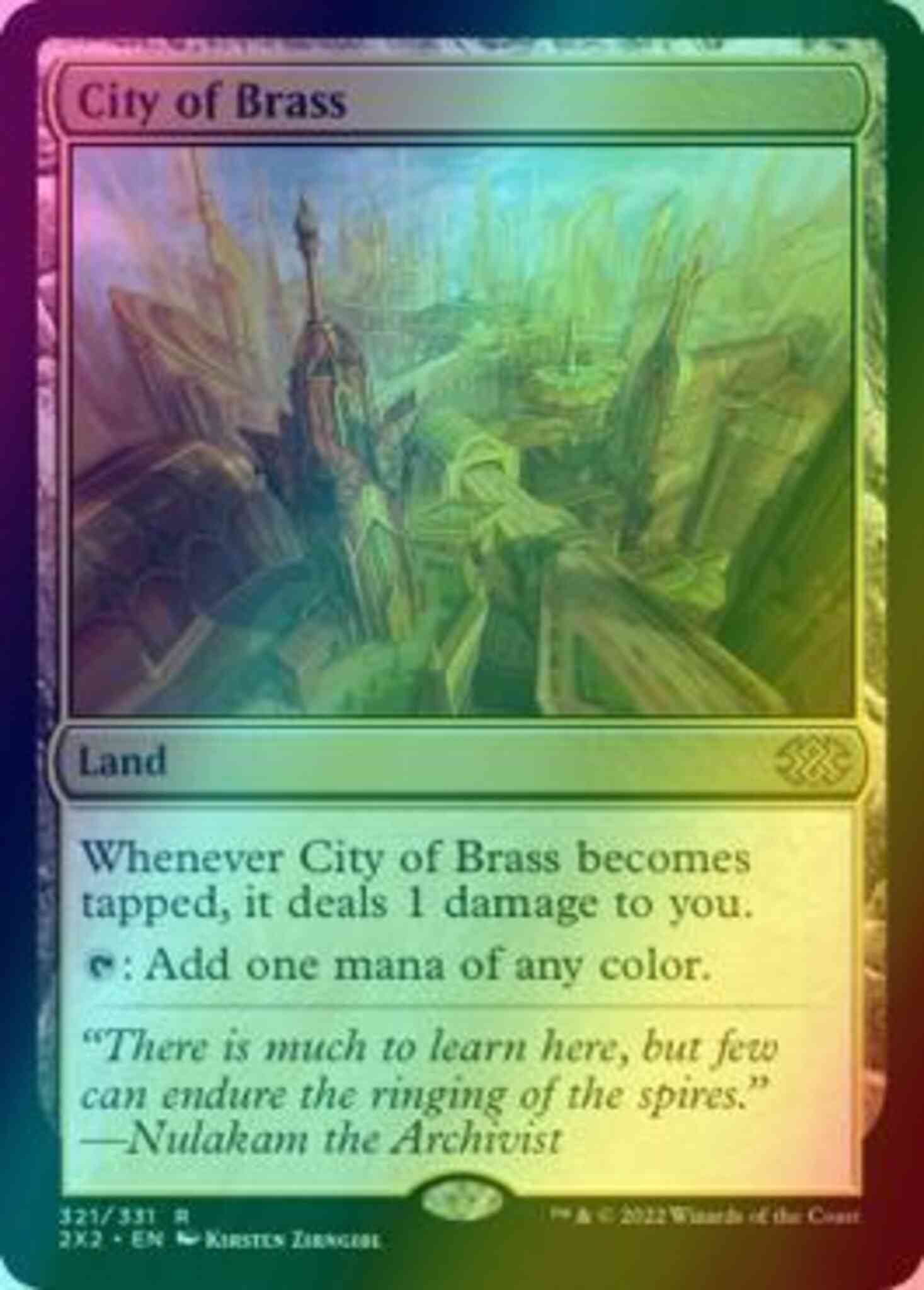 City of Brass [321] [Double Masters 2022] [Foil] – Face to Face Games