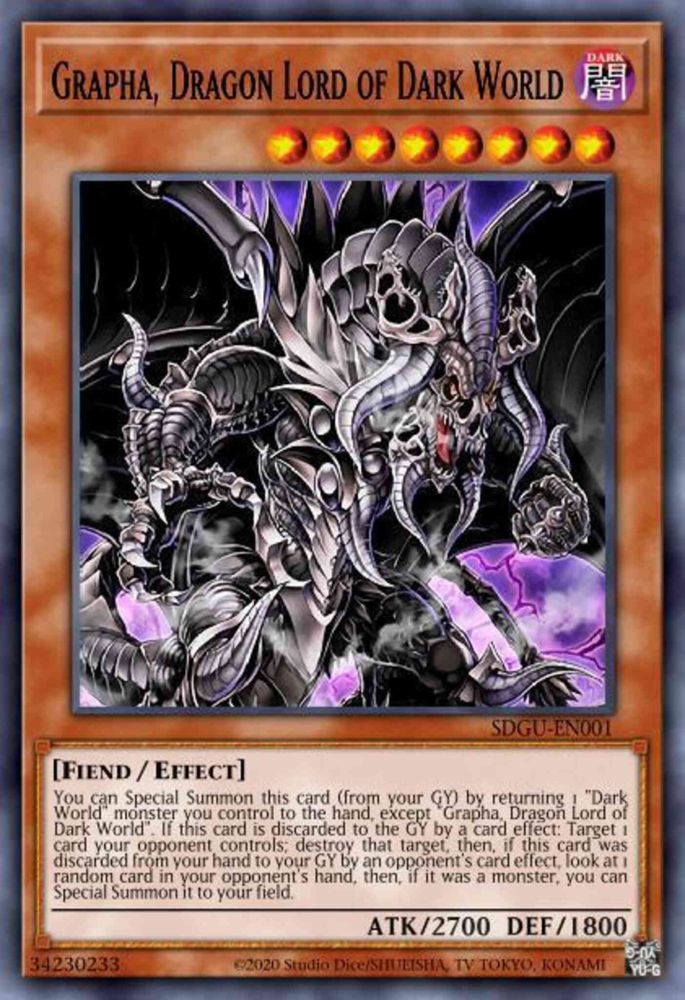 Grapha, Dragon Lord of Dark World - MAGO-EN118 - Rare - 1st Edition