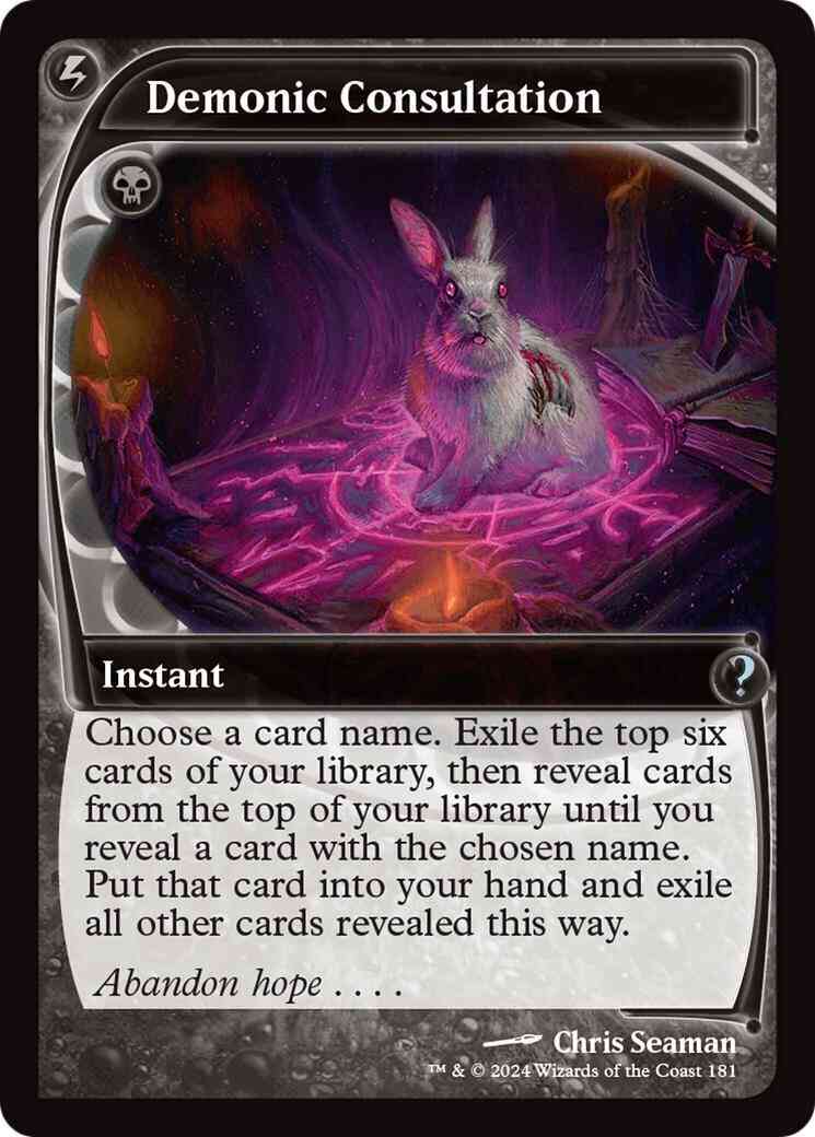 Demonic Consultation [181] [Future Frame] [Mystery Booster 2] [Non