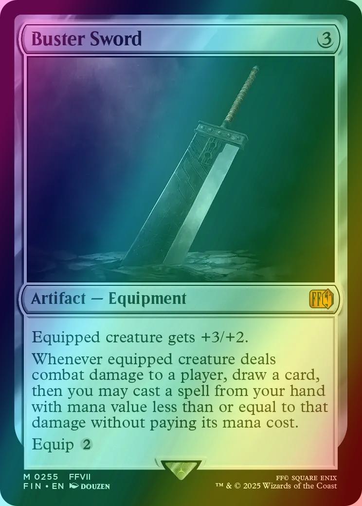 mtg final fantasy buster sword MTG Final Fantasy - Buster Sword -Foil - #0255 EN - PSA 10