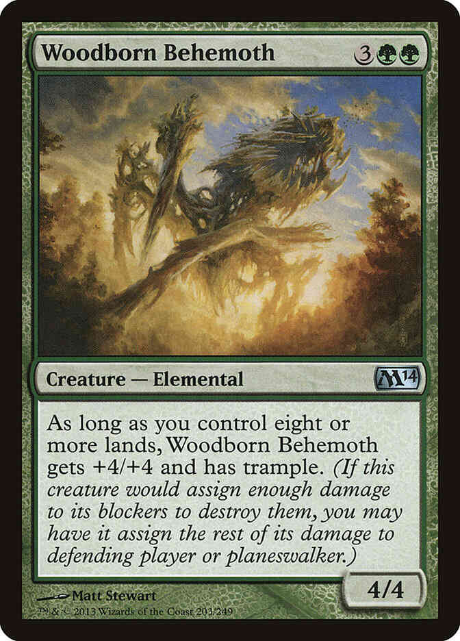 final fantasy mtg behemoth Woodborn Behemoth [203] [Magic 2014] [Non-Foil] – Face to Face Games