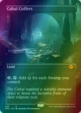 Cabal Coffers [325] [Borderless] [Modern Horizons 2] [Foil] – Face