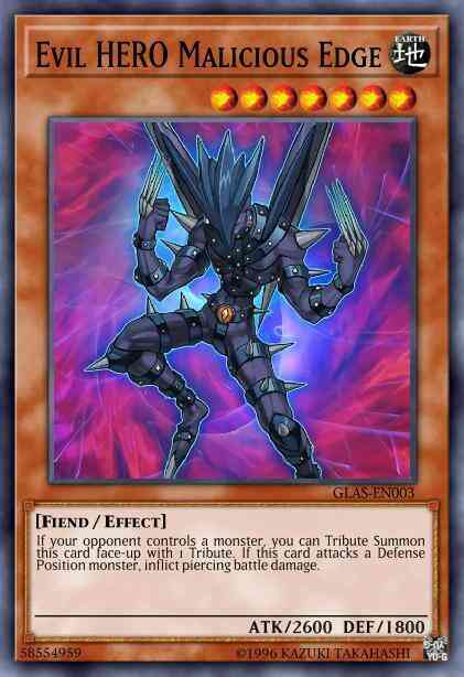 Evil HERO Malicious Edge - BP02-EN054 - Mosaic Rare - 1st Edition