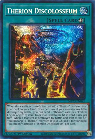 Therion Discolosseum - MP23-EN091 - Prismatic Secret Rare - 1st Edition