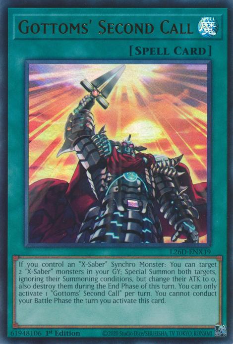 Gottoms' Second Call - L26D-ENX19 - Ultra Rare - 1st Edition