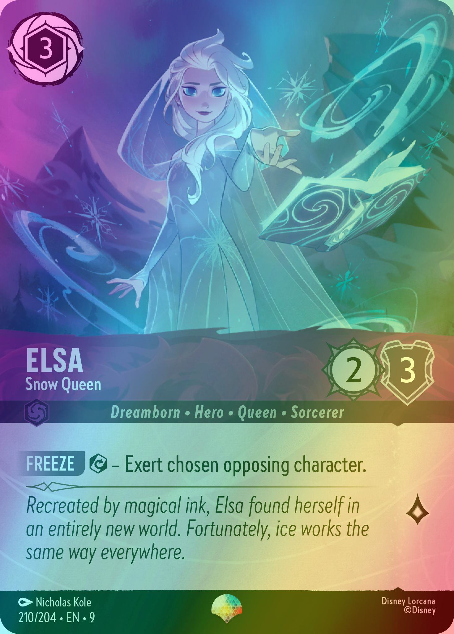 elsa snow queen lorcana card Elsa - Snow Queen (Epic)