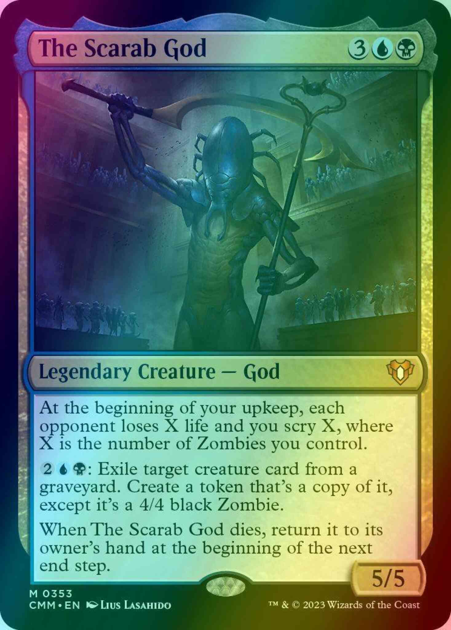 scarab god mtg commander deck The Scarab God [353] [Commander Masters] [Foil] – Face to Face Games