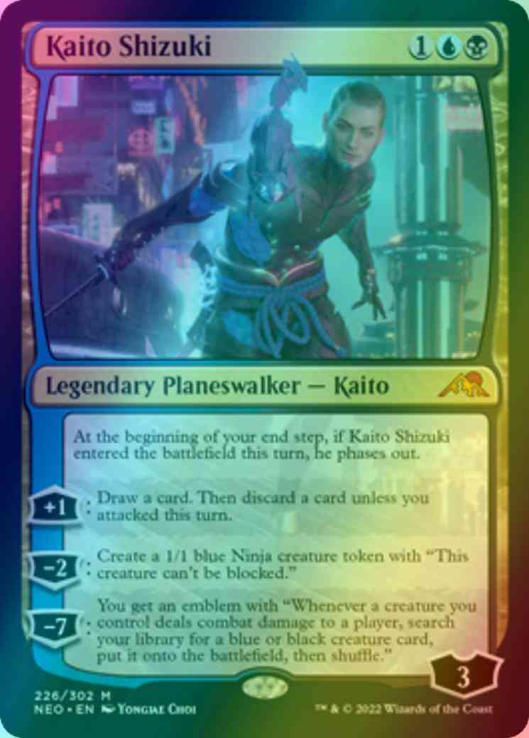 Kaito Shizuki [226] [Kamigawa: Neon Dynasty] [Foil]  Face to Face Games