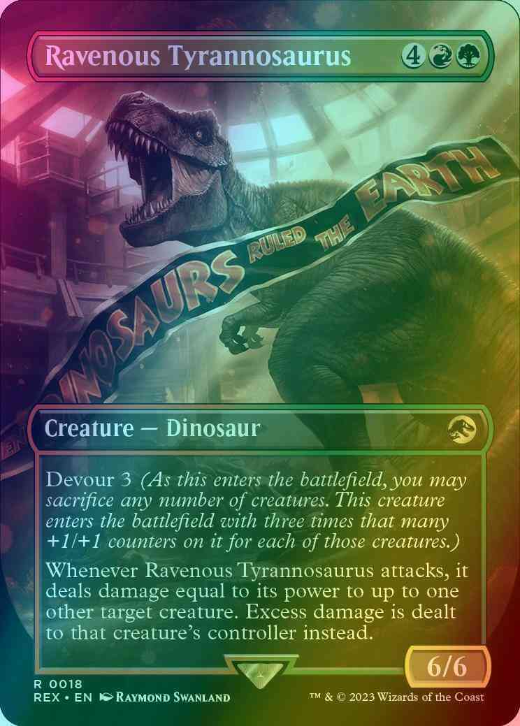 Ravenous Tyrannosaurus [18] [Borderless] [Universes Beyond