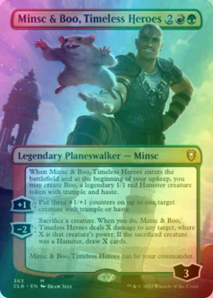 Minsc & Boo, Timeless Heroes [363] [Borderless] [Commander Legends: Battle  for Baldur's Gate] [Foil] – Face to Face Games