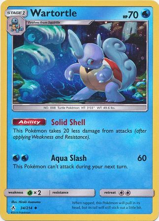 wartortle pokemon card gx Wartortle - 34/214