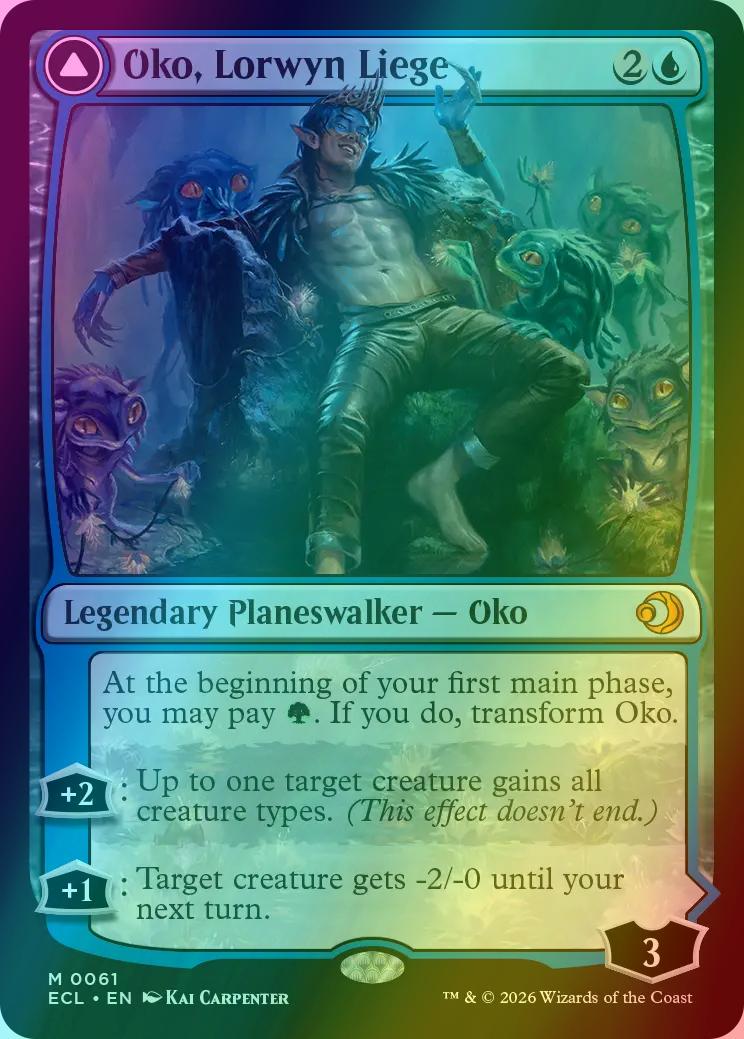 Oko, Lorwyn Liege // Oko, Shadowmoor Scion [61] [Lorwyn Eclipsed] [Foil] –  Face to Face Games