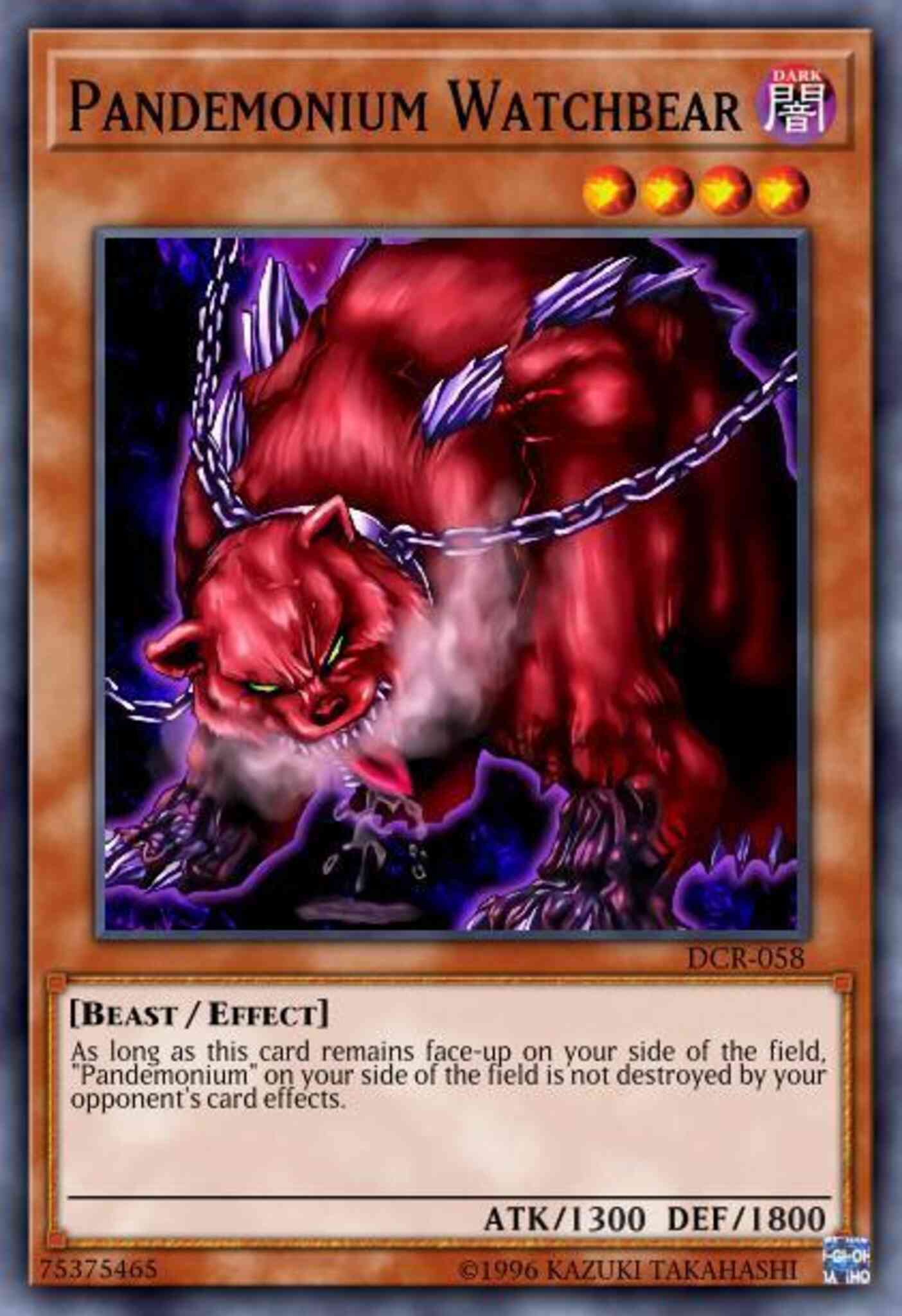 Pandemonium Watchbear - DR1-EN220 - Common - Unlimited