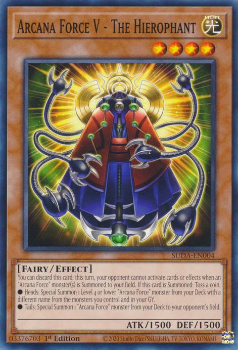 Arcana Force V - The Hierophant - SUDA-EN004 - Common - 1st Edition