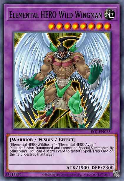 Elemental HERO Wild Wingman - LCGX-EN055 - Common - 1st Edition