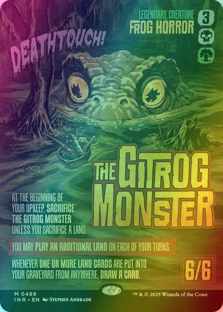 The Gitrog Monster [489] [Borderless] [Poster] [Innistrad Remastered]  [Foil] – Face to Face Games