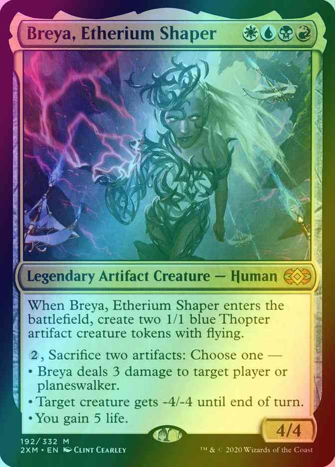 Breya, Etherium Shaper [192] [Double Masters] [Foil]  Face to Face Games