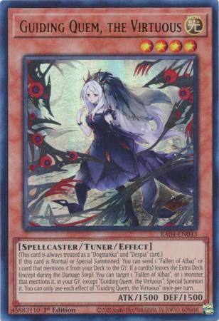 Guiding Quem, the Virtuous - RA04-EN043 - Ultra Rare - 1st Edition